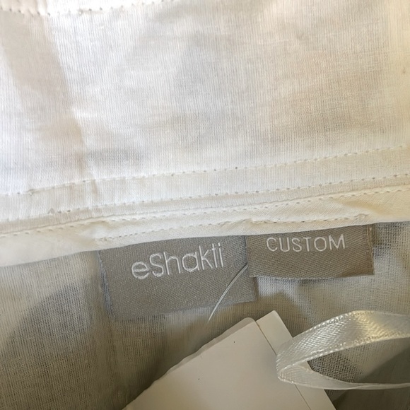 eShakti White Black Polka Dot A-Line Skirt Sz Small​​ - Picture 9 of 9